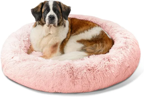 Miniatura 71 de Best Friends by Sheri - The Original Calming Donut - Cama calmante en forma de dona para perros y gatos - Pelo corto, gris, S, 23 x 23 pulgadas Gris