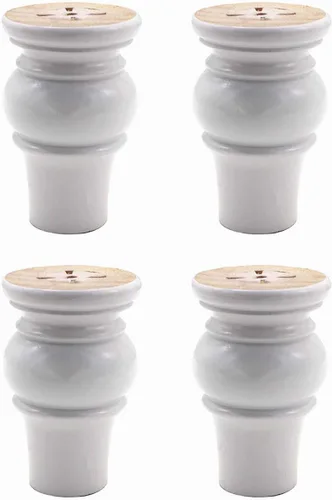 Miniatura 6 de WEICHUAN Patas de madera maciza para muebles, patas de moño, de repuesto, sofá, silla, otomana, sofá biplaza otomana, mesa de café, armario, soporte