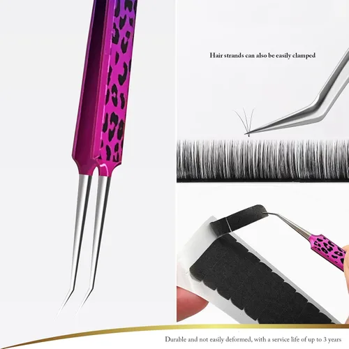 Miniatura 3 de EHDIS Pestañas de cinta de extensión de cabello, 6 hojas de cinta de repuesto de doble cara, cintas adhesivas de extensión de cabello