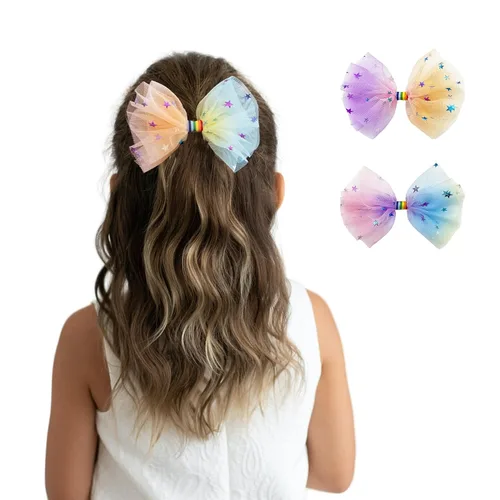Miniatura 21 de 2 pinzas para el cabello con lazo grande para niñas y mujeres, accesorio elegante para el cabello para cumpleaños, uso diario, vacaciones y fiestas