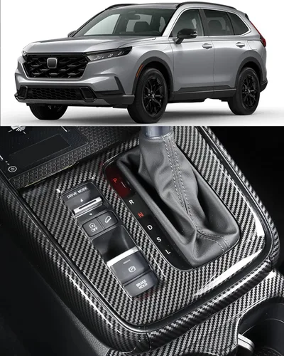 Miniatura 7 de Para Honda CRV 2023 2024 2025 LX EX EX-L, Sport Hybrid, Sport Touring Hybrid Panel Protector de Cambio de Marchas, Cubierta Antiarañazos de Madera