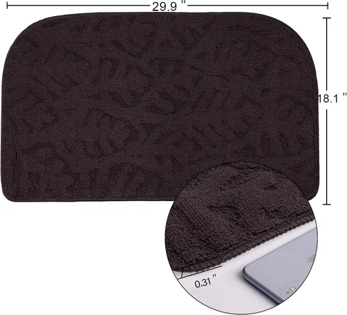 Miniatura 3 de TOONOW Tapetes de Interior para Puerta Delantera, 32"x17 pulgadas, Alfombra de Cocina de Perfil Bajo Lavable a Máquina, Tapete de Entrada