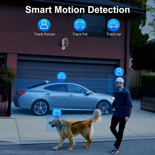 Miniatura 7 de Cámaras PHANSATIM para Seguridad del Hogar, Cámaras de Seguridad 2K Inalámbricas para Exteriores con Detección de Movimiento y Visión Nocturna a