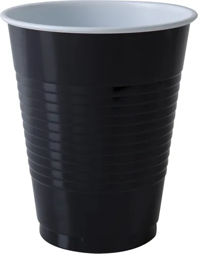 Miniatura 7 de Hanna K. Signature - Vasos desechables de plástico para fiestas, resistentes de 18 onzas, 50 unidades Negro