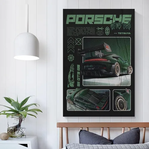 Miniatura 4 de JUANJIANG Póster de SuperCar para amantes del automóvil, póster de conocimiento, pintura decorativa, lienzo, arte de pared, póster de sala de estar