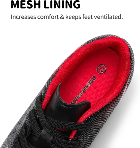 Miniatura 4 de DREAM PAIRS Zapatos de fútbol para niños y niñas, para jóvenes, firmes, atléticos, para entrenamiento al aire libre, para niños pequeños y grandes