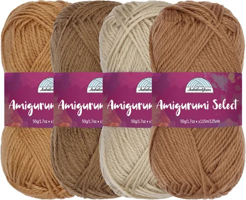 Miniatura 20 de JubileeYarn Amigurumi Select - Hilo de acrílico para bebé - Surtido de inspiración 83-4 madejas