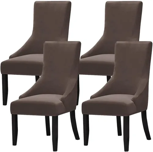 Miniatura 39 de Juego de 1 fundas elásticas para silla con respaldo de ala, protector reutilizable para silla de brazo, protector lavable para silla de comedor