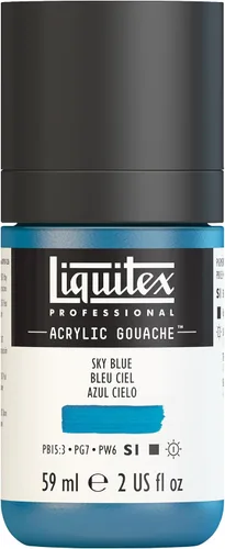 Miniatura 22 de Liquitex Professional - Gouache acrílico profesional, botella de 2 onzas (59 ml), blanco titanio