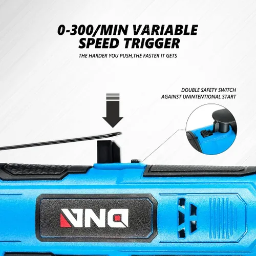 Miniatura 3 de DNA MOTORING TOOLS-00169 Llave de trinquete eléctrica inalámbrica de 12 V 3/8 pulgadas con interruptor de rotación hacia adelante/retroceso + luz