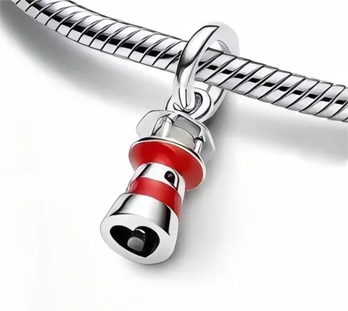 Miniatura 3 de Lighthouse - Pulsera colgante para mujer, collares, regalos de moda, plata de ley 925, joyería de bricolaje, Epoxi, Circón