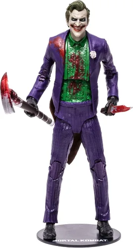McFarlane Toys Mortal Kombat The Joker (Bloody) - Figura de acción de 7 pulgadas con accesorios