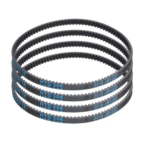 Miniatura 112 de uxcell 4pcs HTD-3M correa dentada de goma 60 dientes, 7.087 in de longitud de paso x 0.236 in de ancho x 0.094 in de altura, correa de distribución