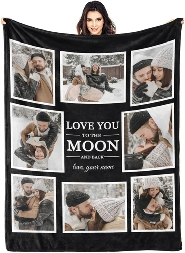 Miniatura 22 de Regalos para hija, mantas personalizadas con fotos, mejor manta para hija, manta personalizada con foto de niños, mantas personalizadas con collage