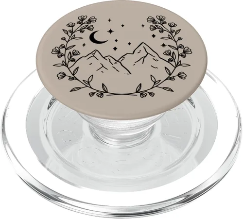 Miniatura 8 de Topo - PopSockets de montaña con diseño floral bohemio y chic