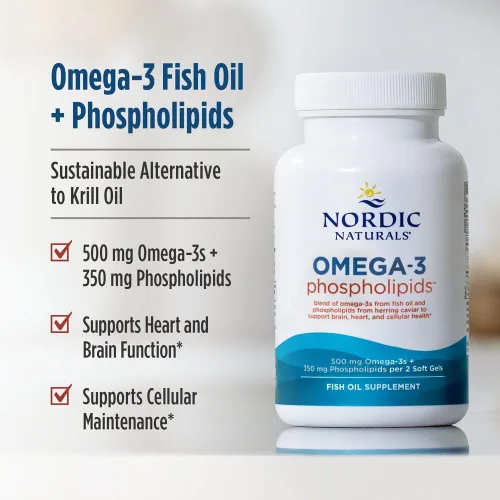 Miniatura 3 de Fosfolípidos Nordic Naturals Omega-3, la alternativa potente al krill, 60 unidades., RUS-01621, 60, 1