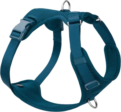 Miniatura 11 de Arnés sin tirones para perros pequeños, medianos y grandes, chaleco de malla ajustable de 2 capas con doble clip, a prueba de escapes, liberación