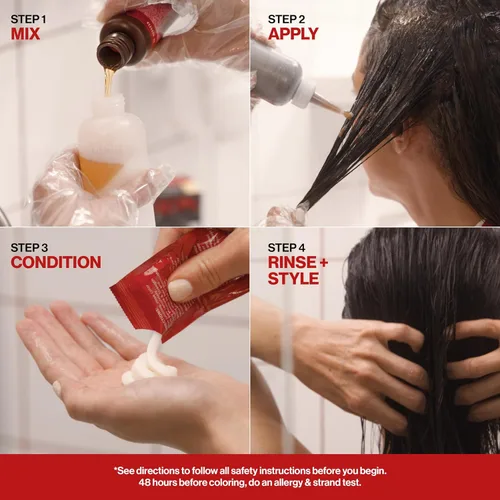 Miniatura 12 de Revlon ColorSilk con complejo de reparación de enlaces, color de cabello permanente negro, 100% cobertura de canas, tinte para cabello sin amoníaco