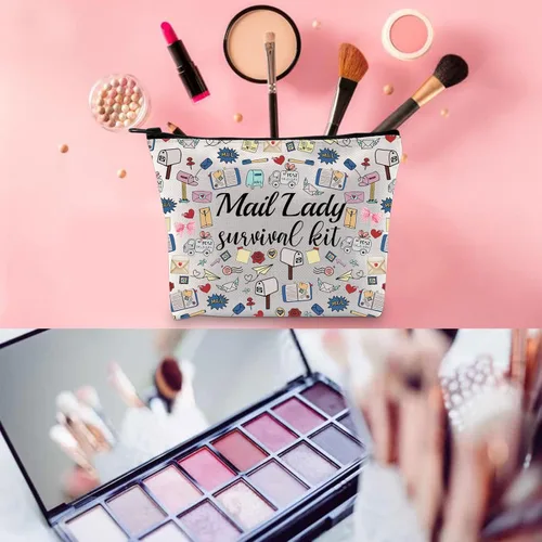 Miniatura 3 de WCGXKO Mail Lady Regalo de agradecimiento Regalo de Mailwoman Regalo It's Me Hi I'm The Mail Lady Bolsa de maquillaje Bolsa de maquillaje, CORREO