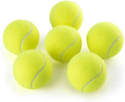 Miniatura 14 de PHOEPET - Juego de 6 pelotas de tenis para entrenamiento principiante, pelotas a granel para perros para juegos de buscar y morder (colores surtidos)