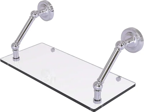 Miniatura 24 de Allied Brass PR-1/22-ORB Pr - Estante de vidrio con bordes biselados de 1 pulgada, 22 pulgadas, bronce aceitado