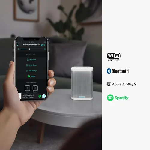 Miniatura 3 de RIVA Altavoz inteligente de alta fidelidad Bluetooth con WiFi de concierto mejorado con Alexa integrado, 6 controladores, 50W, sistema de música