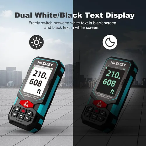 Miniatura 6 de Laser Measure, MiLESEEY Laser Distance Meter, Rechargeable Multifunctional Laser Measurement Tool with Pointfinder Camera,P2P Technology, Perfect