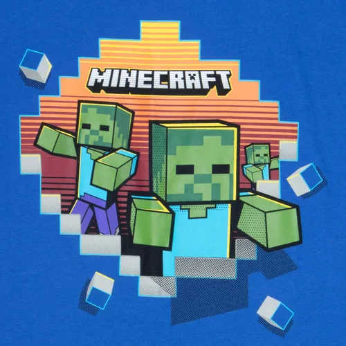 Miniatura 5 de Minecraft, camiseta de manga corta de ajuste regular para niños