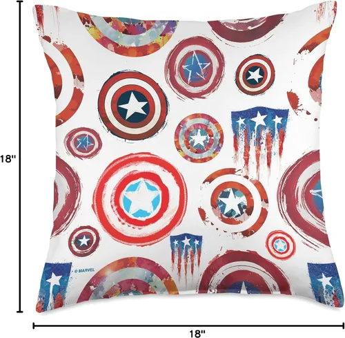 Miniatura 4 de Marvel Capitán América - Cojín para cojín (16.0 x 16.0 in), multicolor