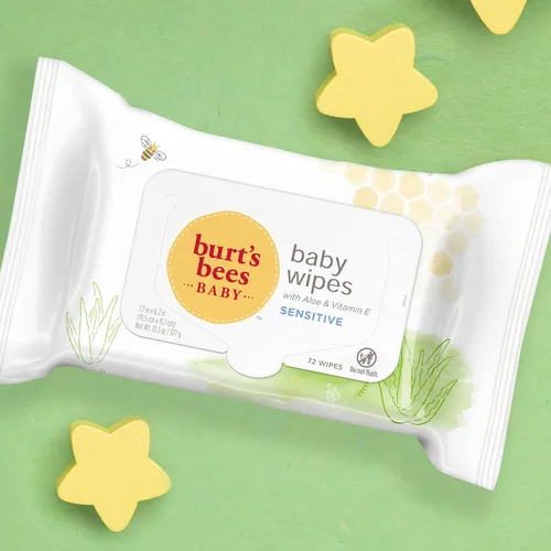 Miniatura 7 de Burt's Bees Toallitas para bebés, sin perfume naturales para pieles sensibles con aloe y vitamina E - 72 toallitas para bebés - Paquete de 10
