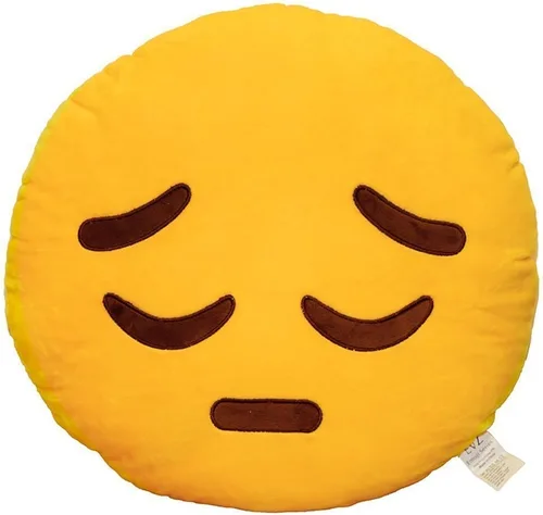 Miniatura 8 de Emoji Cara de Alienígena Cojín de Emoticón Relleno de Felpa Suave Almohada, Certificado Oficial, EvZ 31cm Gris