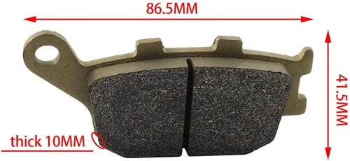 Miniatura 5 de FSFY 2 PC Brass FA417 Brake Pad Rear for HONDA CB CBF 600, for Kawasaki ZX-25 EN650, for Suzuki SV 400, DL 650, for Yamaha XJ6-F FZ6 for Fazer
