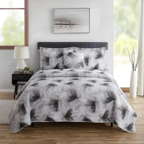 Miniatura 21 de Clara Clark Quilts Tamaño Twin - Juego de Cubrecama Colcha para Todas las Estaciones, Tejido Pinsonic Juego de Ropa de Cama Ligera - Juego