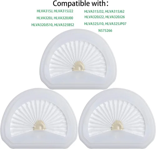 Miniatura 5 de Paquete de 4 filtros de repuesto VLPF10 compatibles con filtro de vacío de mano Black and Decker modelo # HLVA320J00 HLVA315j y N575266