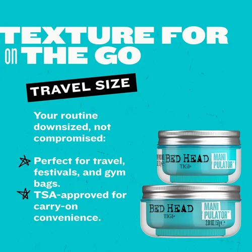 Miniatura 4 de Bed Head by TIGI Manipulator - Masilla texturizadora, masilla de peinado de sujeción firme para cabello corto a mediano, tamaño de viaje, 1.06 onzas