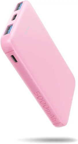 Miniatura 8 de S22 Cargador Portátil, Batería Externa Mini Colorida de 5000mAh Compatible con iPhone 15/14/13/12/11/X de Todas las Series y Teléfono Android