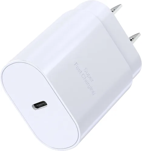 Bloque USB C 30W PD Bloque de Carga Súper Rápida Tipo C Enchufe Cubo Adaptador de Pared Ladrillo de Alimentación Cargador USB C para iPhone 17, 17