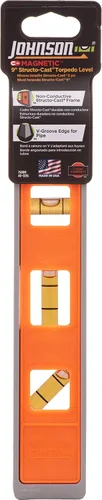 Miniatura 2 de Johnson Level & Tool - Nivel de torpedo magnético estructural fundido de 24,606.3 ft, 9 pulgadas, naranja, 1 nivel (paquete de 2)