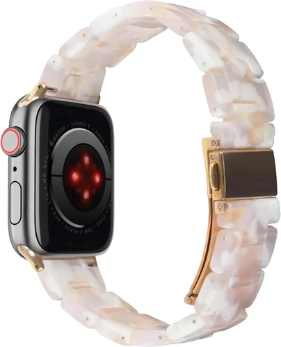 Miniatura 6 de Cocostarke - Correa de reloj de resina compatible con Apple Watch de 1.496 in, 1.575 in, 1.614 in, 1.654 in, 1.732 in, 1.772 in, correa de luz