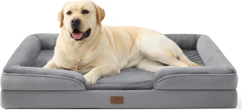 Miniatura 25 de Bedsure Cama ortopédica XL para perros extragrandes, cama lavable para perros y gatos, impermeable, cómodo sofá para perros con funda extraíble