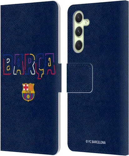 Miniatura 113 de Head Case Designs Funda de piel con licencia oficial del FC Barcelona Barca Crest Graphics para Samsung Galaxy A06 4G