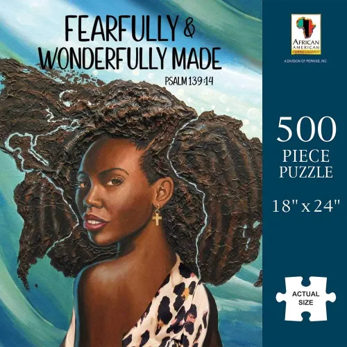 Miniatura 11 de Expresiones Afroamericanas - Rompecabezas "Praises Go Up" – Rompecabezas de 500 piezas inspiradores para adultos Arte inspirador basado en la fe