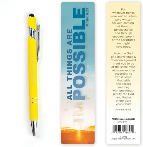 Miniatura 9 de Regalo del Hombre de Dios, Bolígrafo con Versículo Bíblico con Marcapáginas – 1 Timoteo 6:11 – Bolígrafos Bíblicos Inspiradores para Devoción