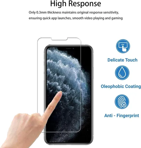 Miniatura 6 de Marco de fácil alineación diseñado para iPhone11 Pro/iPhone Xs/iPhone X Película protectora de pantalla de vidrio templado, paquete de 2