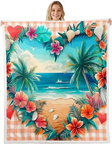 Miniatura 12 de Manfei Flower Throw Blanket Sunflower Rose Daisy Fuzzy Blanket, Botanical Floral Blanket for Bed Couch Sofa, Kids Boys Girls Room Decor