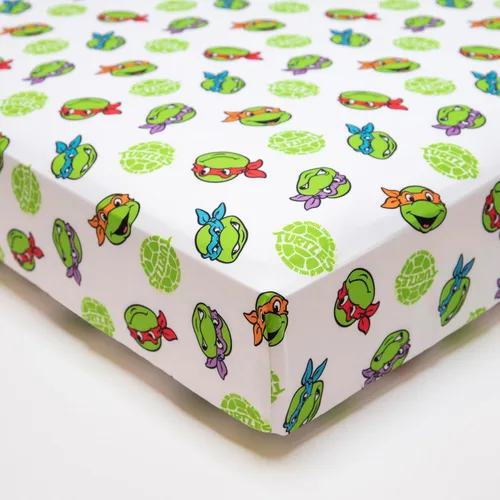 Miniatura 6 de TEENAGE MUTANT NINJA Turtles - Juego de ropa de cama infantil de 4 piezas, incluye edredón, juego de sábanas, sábana bajera, sábana superior + funda