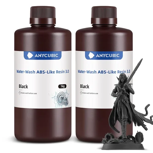 Miniatura 28 de ANYCUBIC Resina lavable con agua ABS-Like 3.0, resina para impresora 3D, alta dureza y alta precisión, fácil de procesar posteriormente, bajo olor
