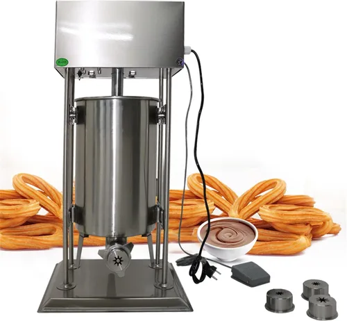 Miniatura 8 de Máquina para hacer churro, acero inoxidable comercial de fruta latina Donut máquina manual/restaurante eléctrico para hoteles, cafeterías, panadería