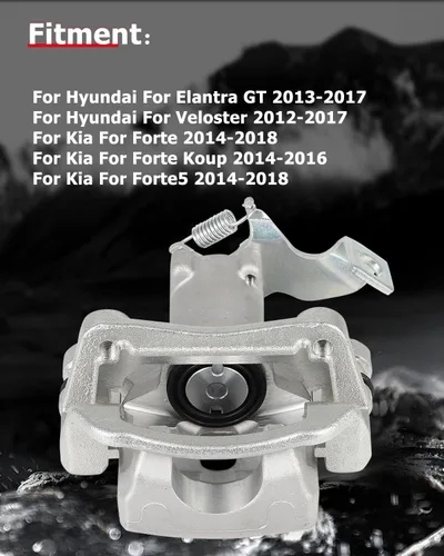 Miniatura 2 de cciyu 19B6788 Pinza de freno trasera derecha con soporte para Hyundai para Elantra GT/Para Veloster, para Kia para Forte/Para Forte Koup/Para Forte5