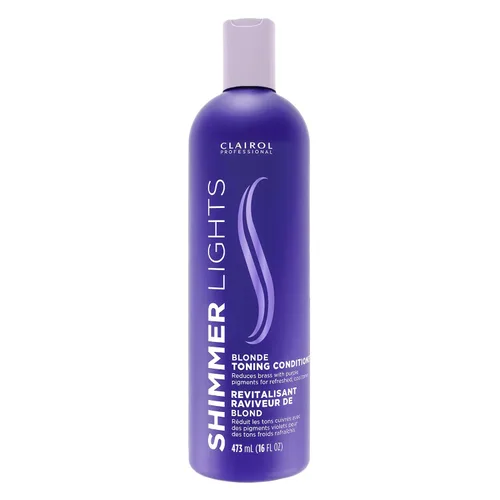 Miniatura 12 de Clairol Professional Shimmer Lights Purple Conditioner Neutralizes Brass & Yellow Tones For Blonde, Silver, Gray & Highlighted Hair